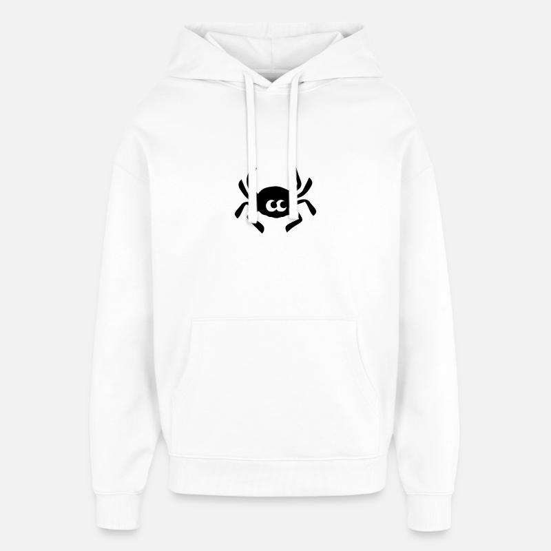 Araignée intrépide - Sweat à capuche unisexe Stanley/Stella Oversized - blanc