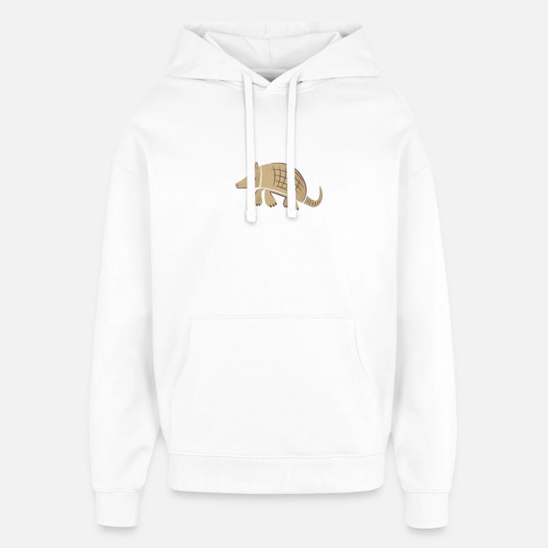 Tatou blindé - Sweat à capuche unisexe Stanley/Stella Oversized - blanc