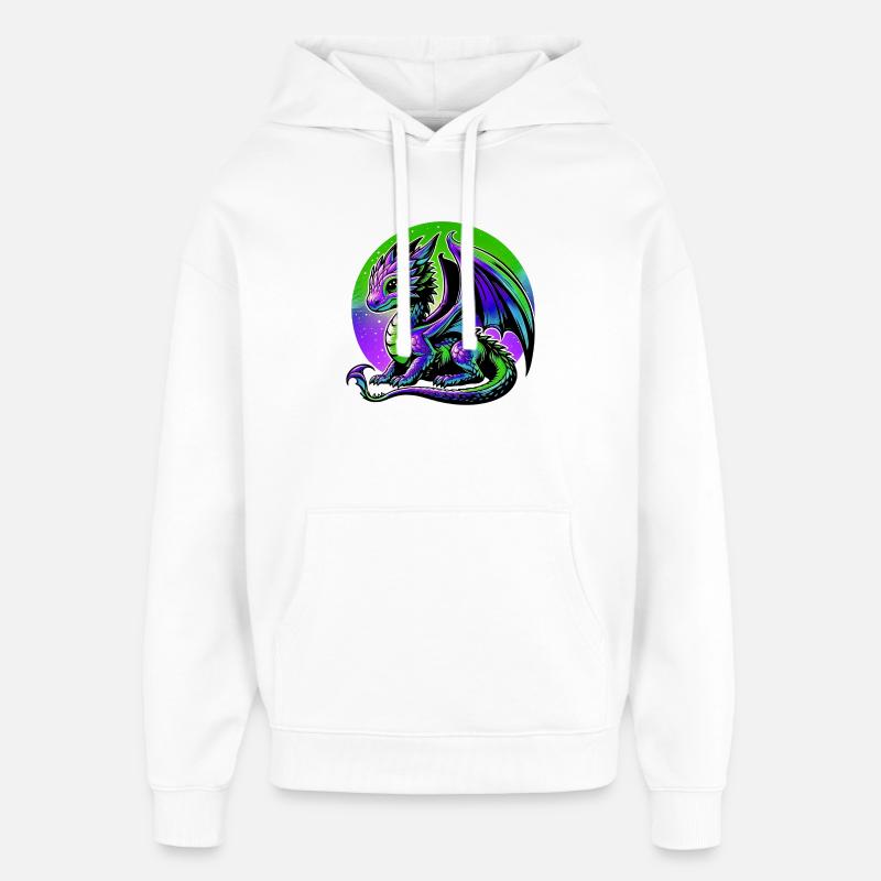 Drache - Oversized Unisex Hoodie von Stanley/Stella - Weiß