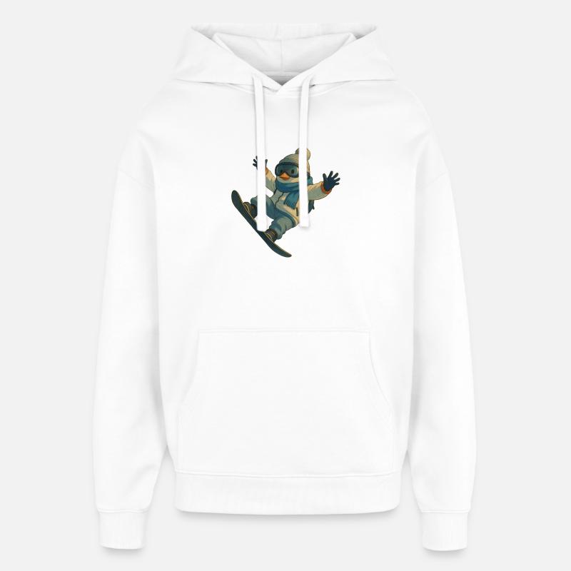 Snowbound - Sweat à capuche unisexe Stanley/Stella Oversized - blanc