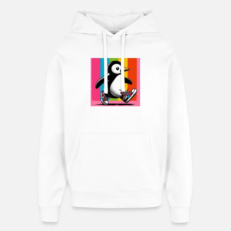 pingouin - Sweat à capuche unisexe Stanley/Stella Oversized - blanc