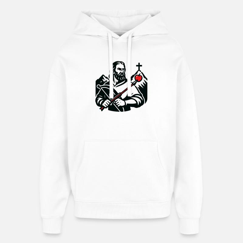 Legendenfigur der Schweiz - Oversized Unisex Hoodie von Stanley/Stella - Weiß