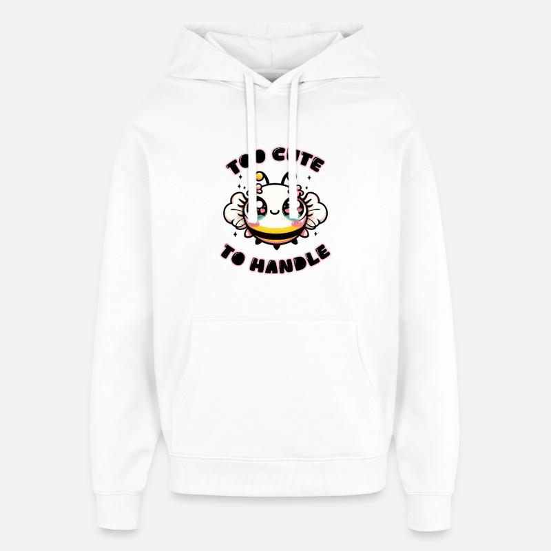 Trop mignon pour être manipulé - Sweat à capuche unisexe Stanley/Stella Oversized - blanc