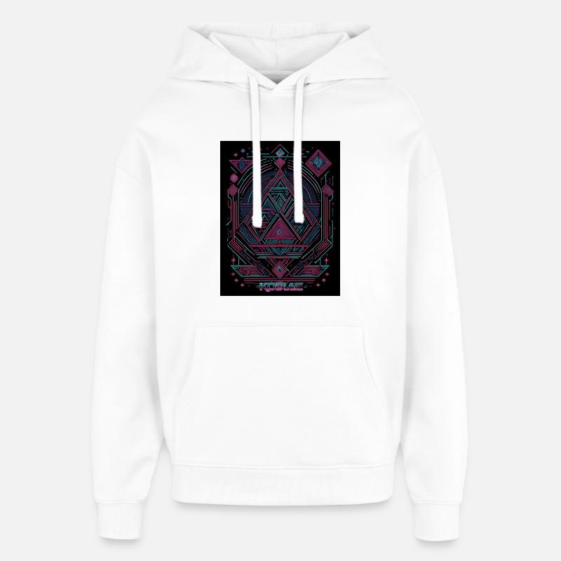 triangle - Sweat à capuche unisexe Stanley/Stella Oversized - blanc