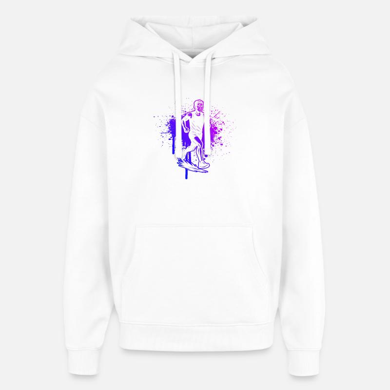 Inspiration pour la course cool - Sweat à capuche unisexe Stanley/Stella Oversized - blanc