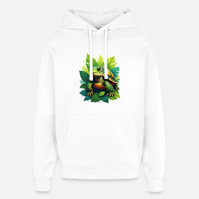 Tortue - Sweat à capuche unisexe Stanley/Stella Oversized - blanc