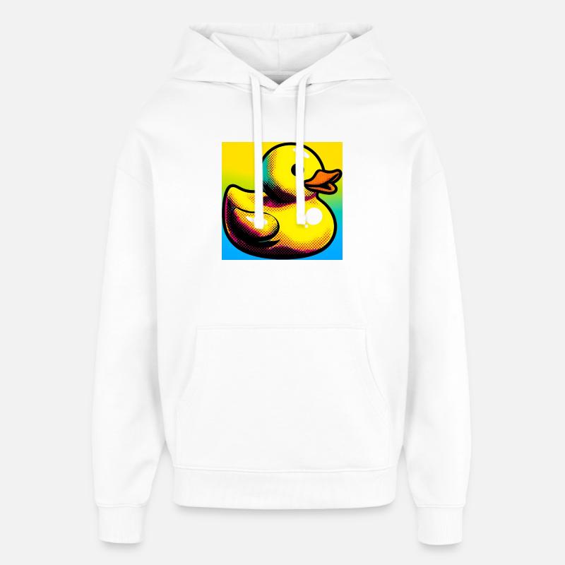 Caneton Canard Canard Canard - Sweat à capuche unisexe Stanley/Stella Oversized - blanc