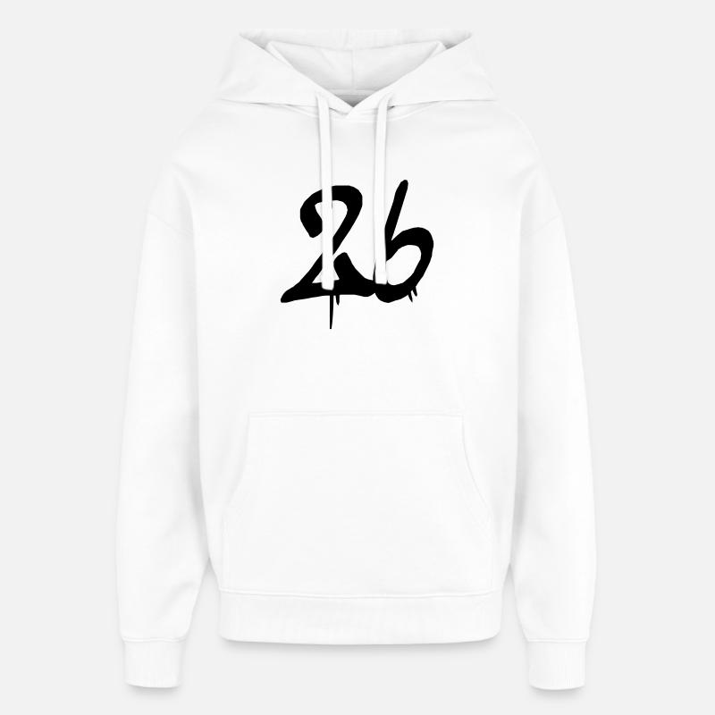 26 - Oversized Unisex Hoodie by Stanley/Stella - white
