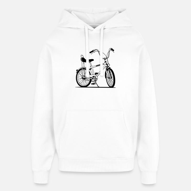 Moto rétro - Sweat à capuche unisexe Stanley/Stella Oversized - blanc