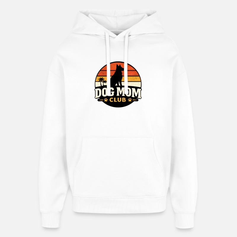 Club des mamans de chiens - Sweat à capuche unisexe Stanley/Stella Oversized - blanc