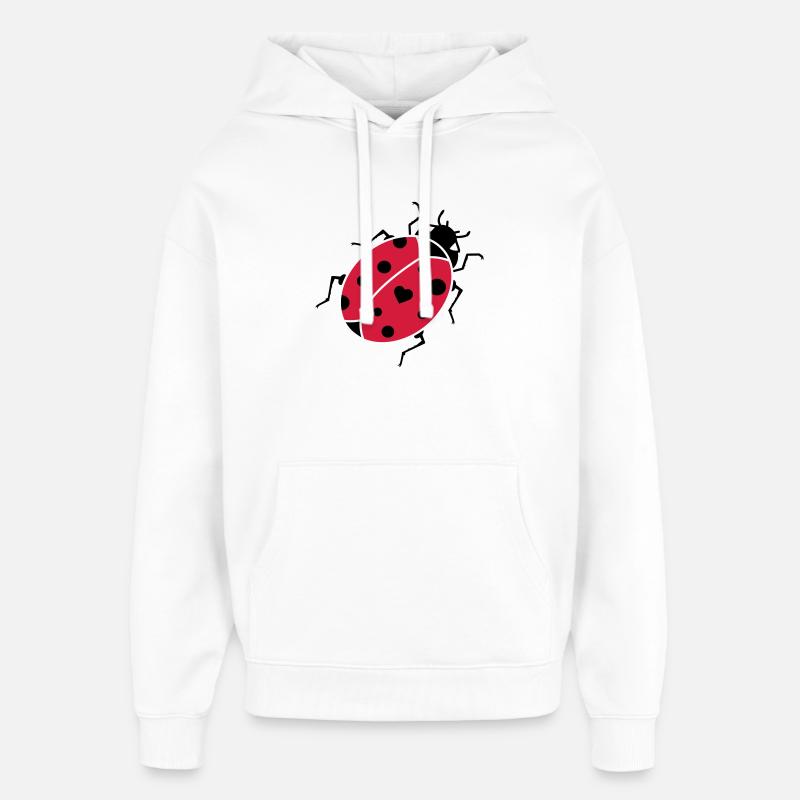 La coccinelle - Sweat à capuche unisexe Stanley/Stella Oversized - blanc