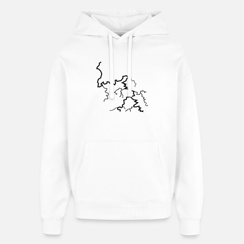 blitz - Sweat à capuche unisexe Stanley/Stella Oversized - blanc