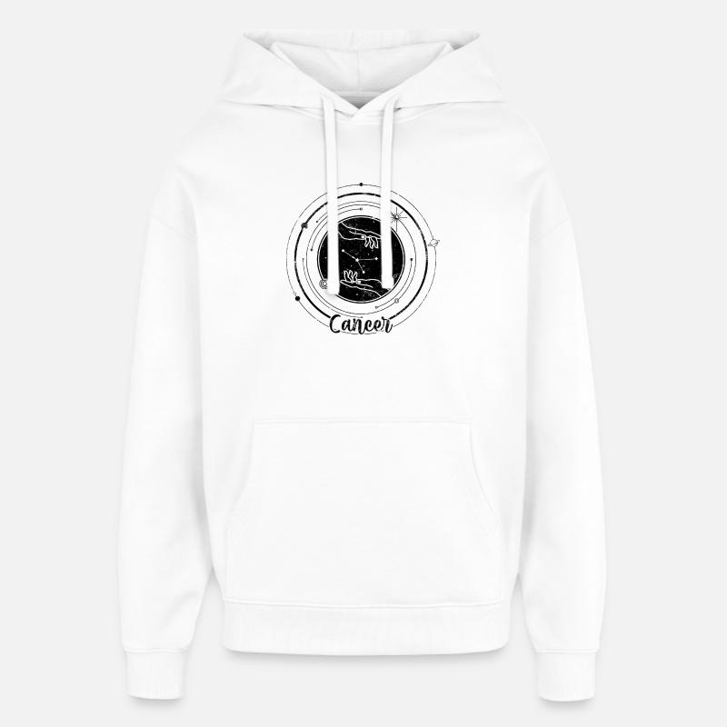 Silhouette de l’Étincelle de Minuit - Sweat à capuche unisexe Stanley/Stella Oversized - blanc
