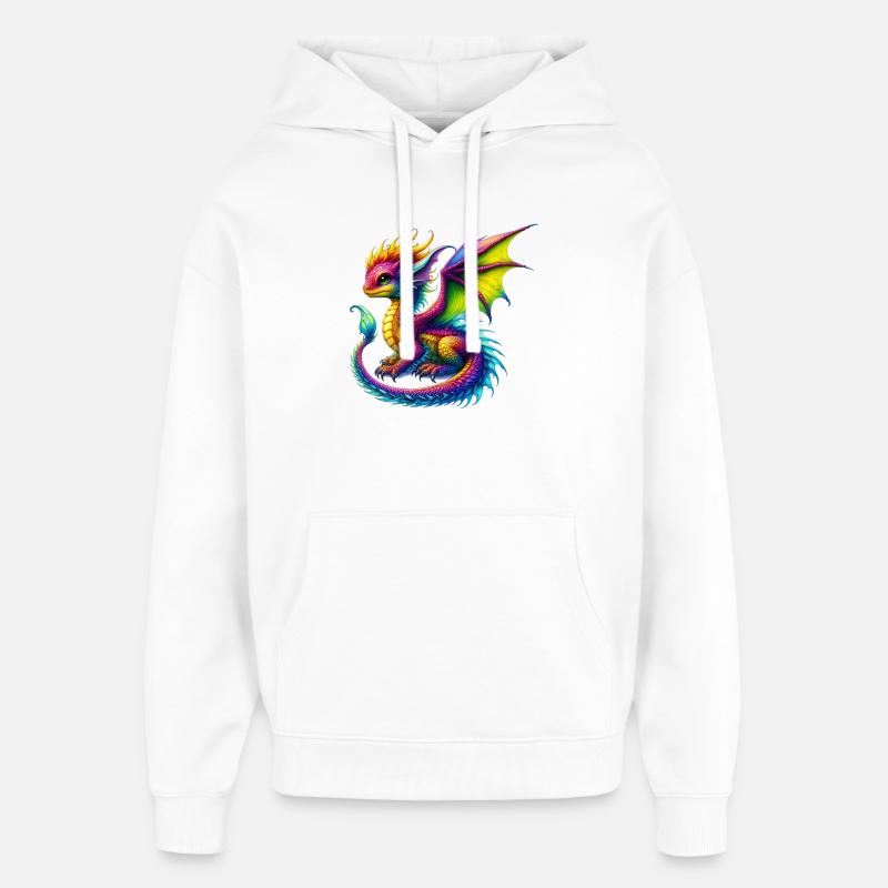 Dragon - Oversized Unisex Hoodie by Stanley/Stella - white