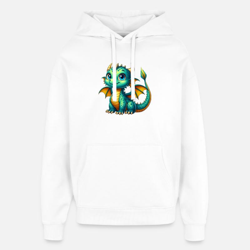 Dragon - Sweat à capuche unisexe Stanley/Stella Oversized - blanc