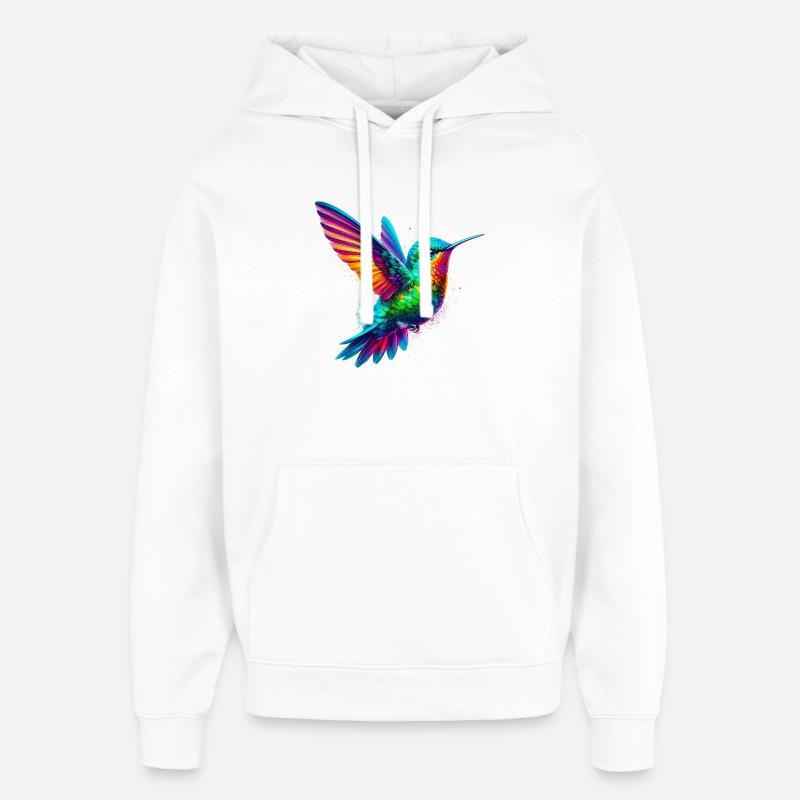 Colibri - Sweat à capuche unisexe Stanley/Stella Oversized - blanc