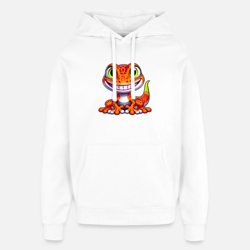 Gecko - Sweat à capuche unisexe Stanley/Stella Oversized - blanc