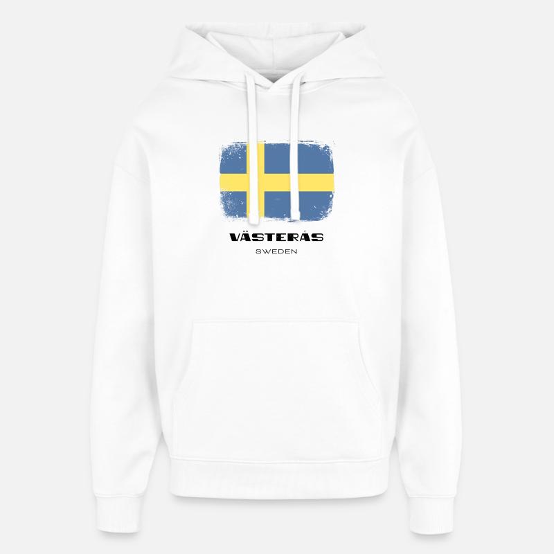 Västeras /// Suède /// Sverige /// Schweden - Sweat à capuche unisexe Stanley/Stella Oversized - blanc