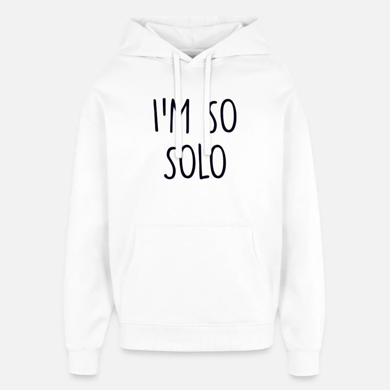 Solo - Sweat à capuche unisexe Stanley/Stella Oversized - blanc