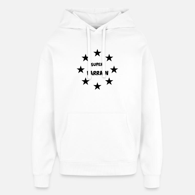 SUPER PARRAIN - Sweat à capuche unisexe Stanley/Stella Oversized - blanc