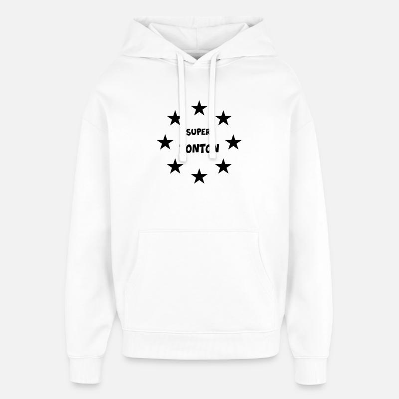 Super-Onkel - Oversized Unisex Hoodie von Stanley/Stella - Weiß