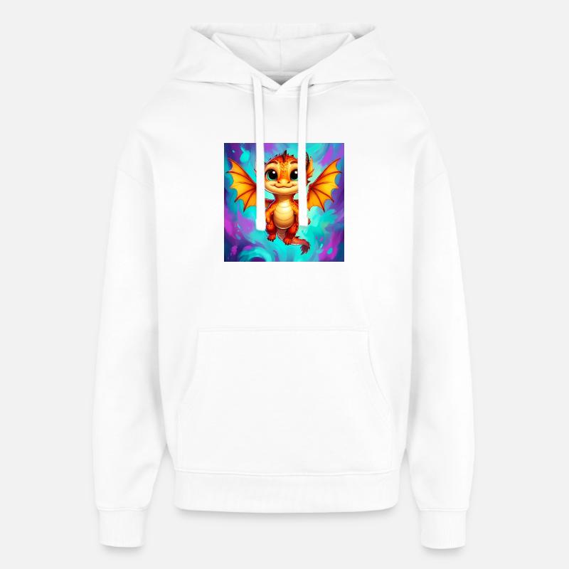 dragon - Sweat à capuche unisexe Stanley/Stella Oversized - blanc