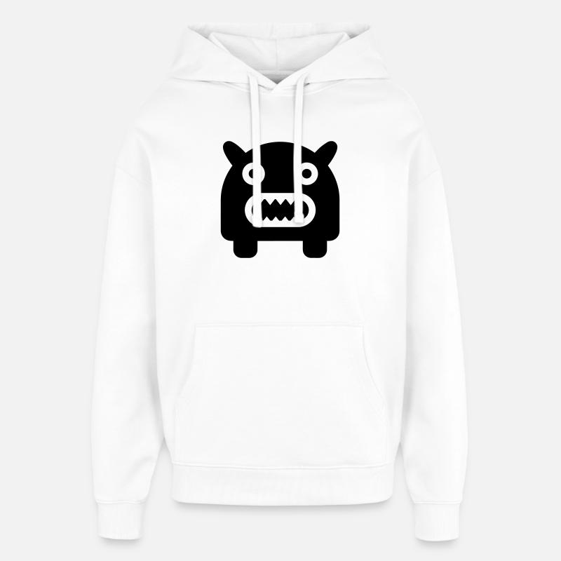 monstre - Sweat à capuche unisexe Stanley/Stella Oversized - blanc