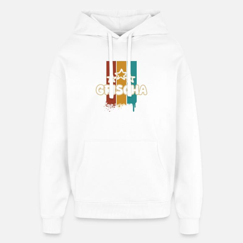 Idée cadeau Grischa - Sweat à capuche unisexe Stanley/Stella Oversized - blanc