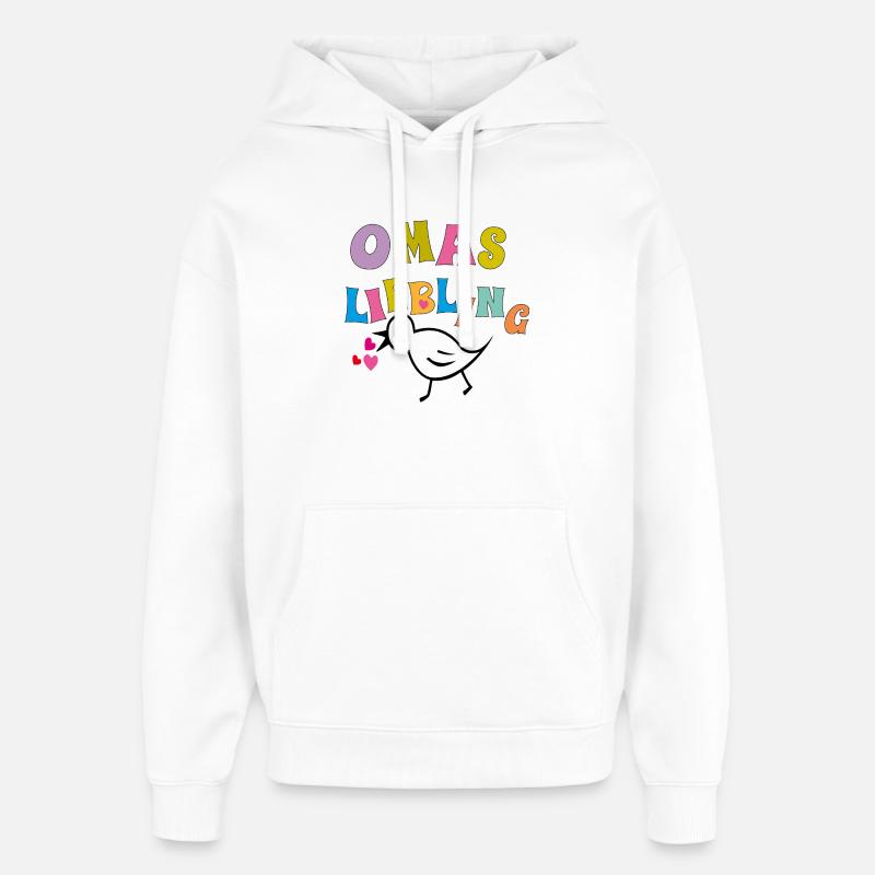 Le préféré de grand-mère - Sweat à capuche unisexe Stanley/Stella Oversized - blanc