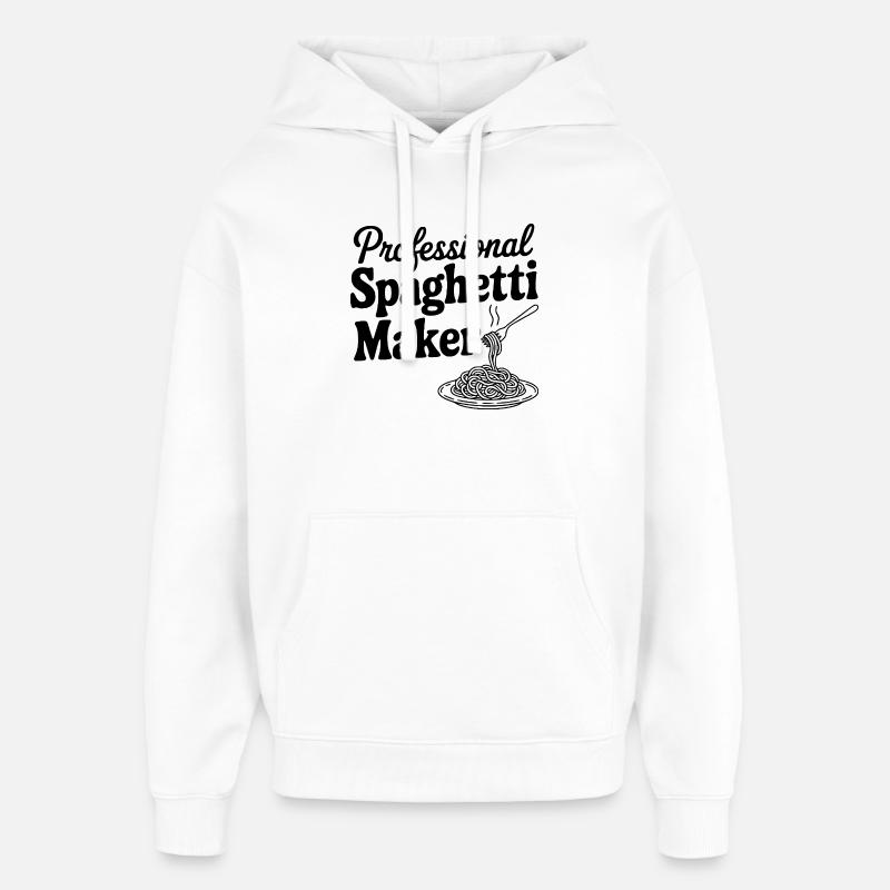 Préparateur de spaghettis professionnel - Sweat à capuche unisexe Stanley/Stella Oversized - blanc