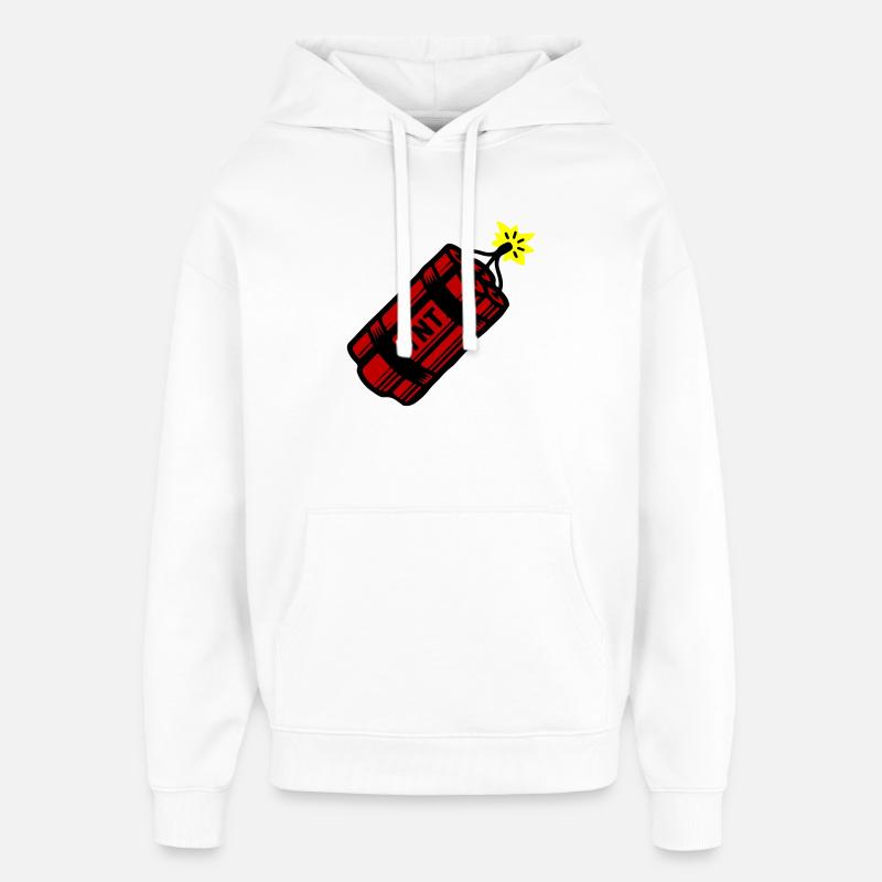 Dynamit Tnt - Oversized Unisex Hoodie von Stanley/Stella - Weiß