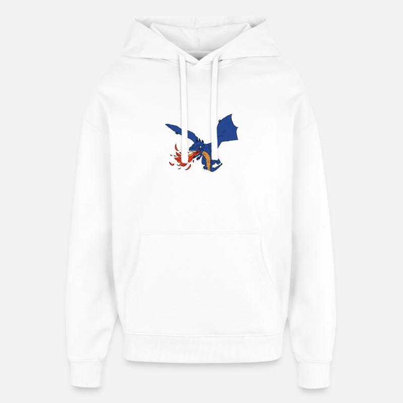 Drache - Oversized Unisex Hoodie von Stanley/Stella - Weiß