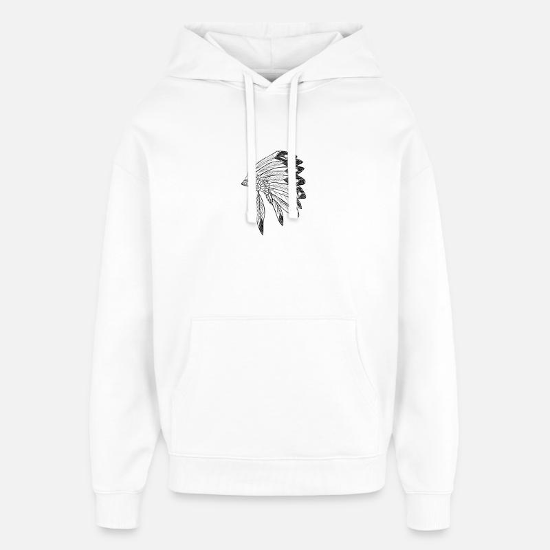 Apache - Oversized Unisex Hoodie by Stanley/Stella - white