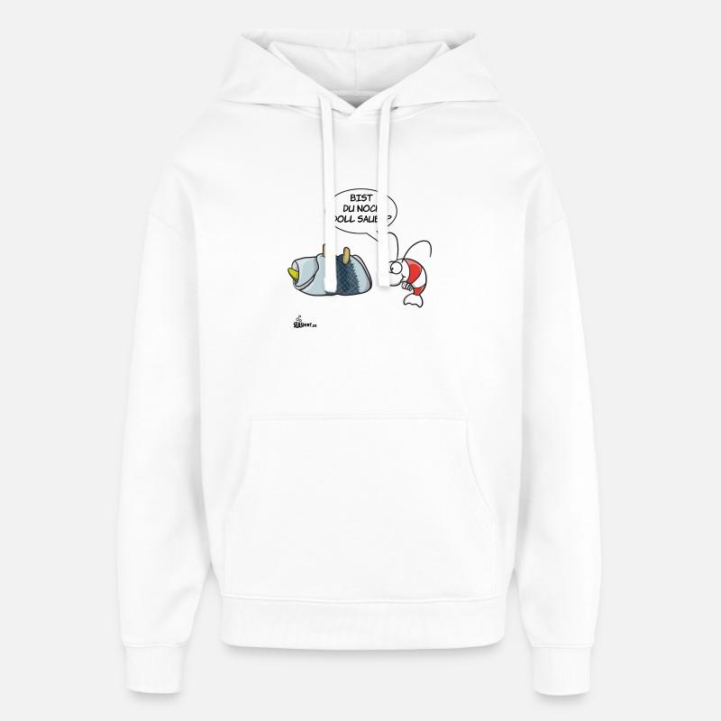 Rollmops - Sweat à capuche unisexe Stanley/Stella Oversized - blanc