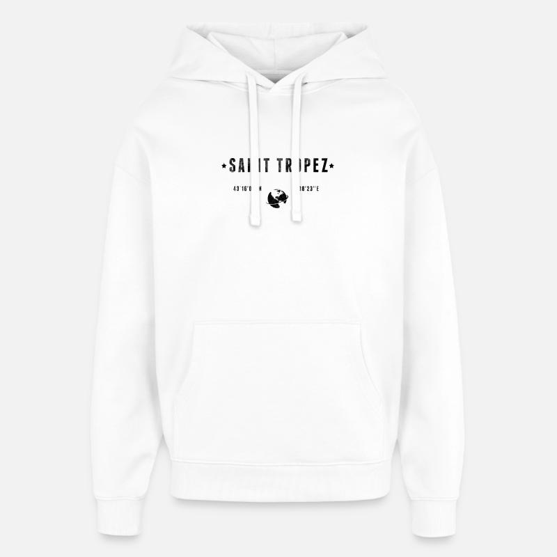 Saint Tropez - Oversized Unisex Hoodie von Stanley/Stella - Weiß
