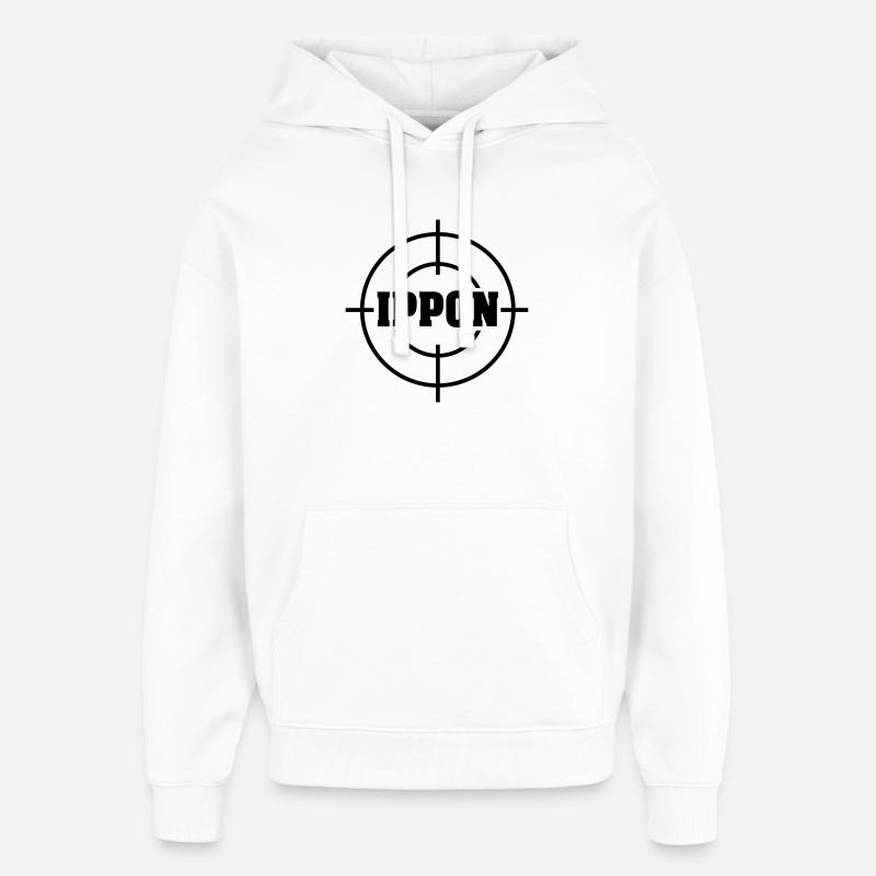 Target Ippon Judo Vektor - Oversized Unisex Hoodie von Stanley/Stella - Weiß