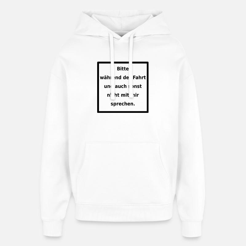Genereller Warnhinweis. (black) - Oversized Unisex Hoodie von Stanley/Stella - Weiß