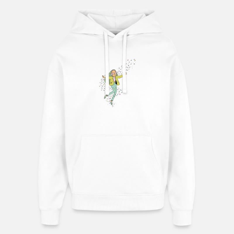 Musique - Sweat à capuche unisexe Stanley/Stella Oversized - blanc