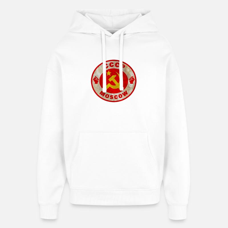 Soviet Union / Gift / Gift Idea - Oversized Unisex Hoodie by Stanley/Stella - white