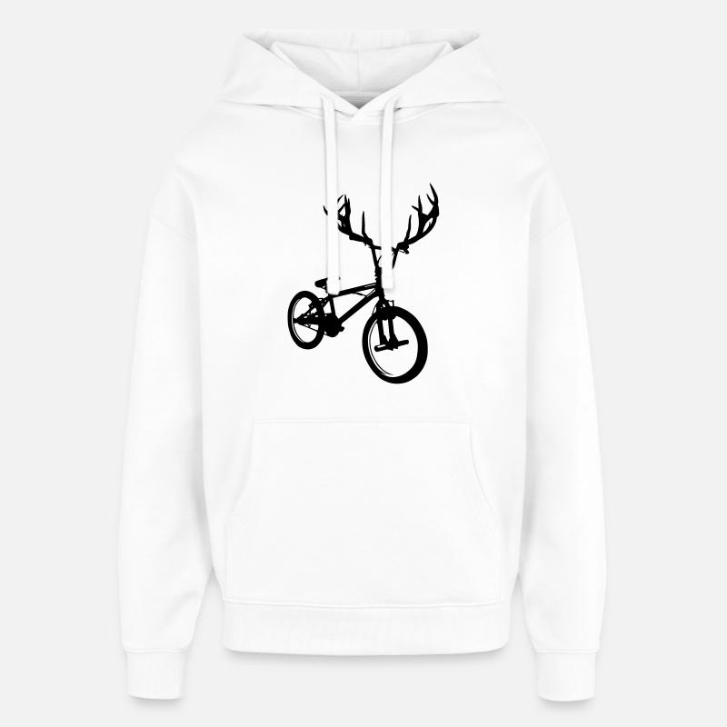 BMX sauvage - Sweat à capuche unisexe Stanley/Stella Oversized - blanc