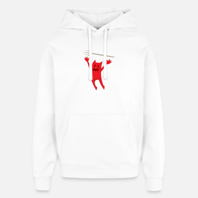 Diable effronté - Sweat à capuche unisexe Stanley/Stella Oversized - blanc