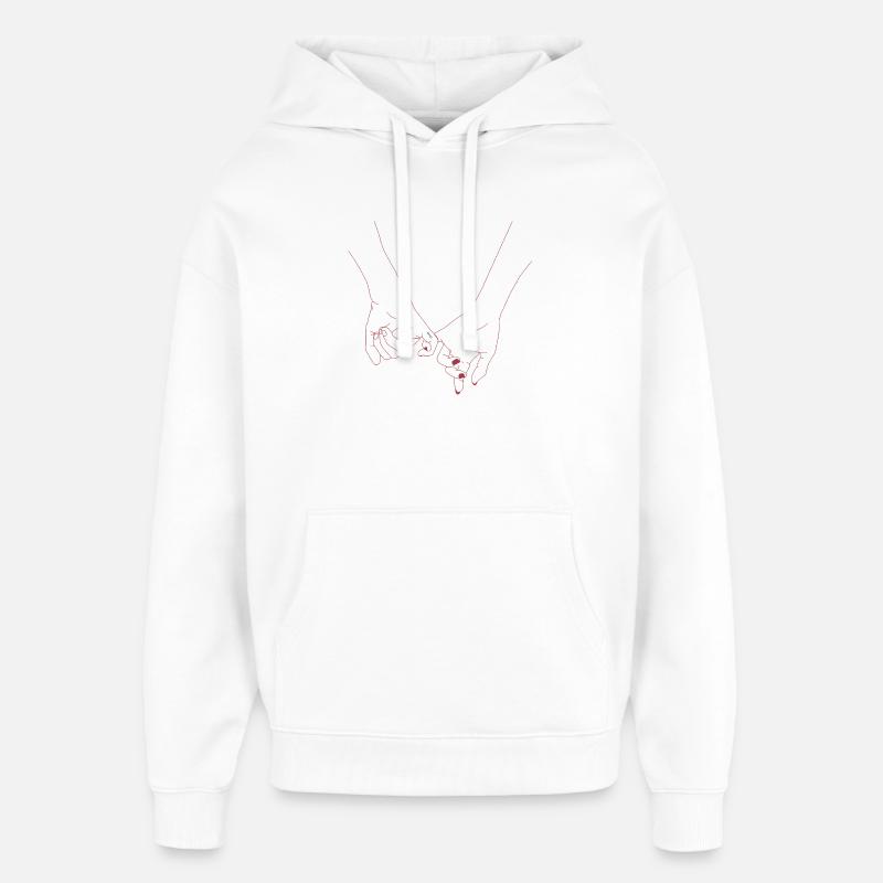 Amour infini - Sweat à capuche unisexe Stanley/Stella Oversized - blanc