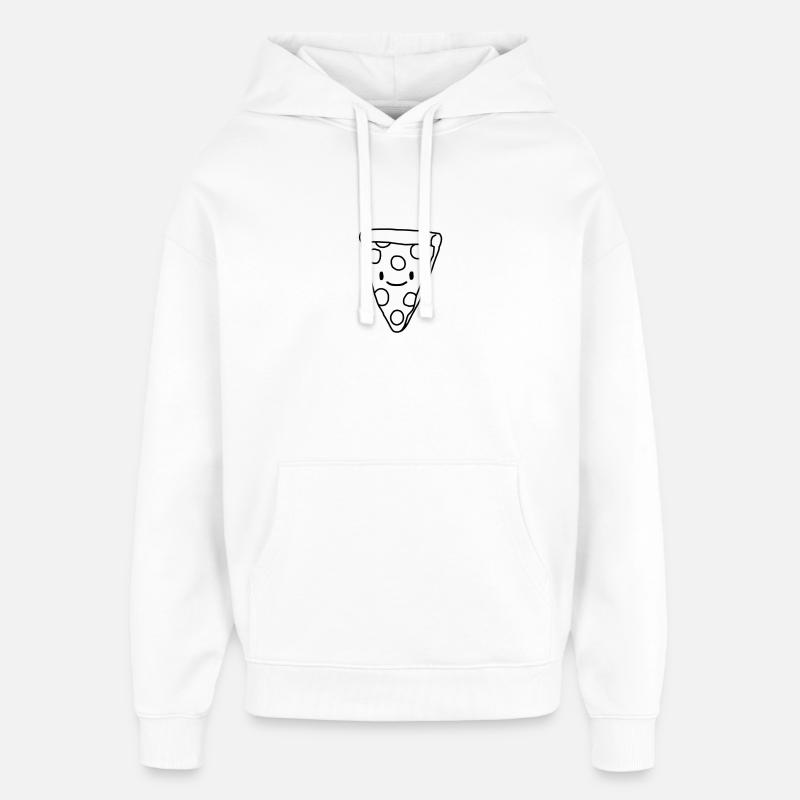 Pizza - Oversized Unisex Hoodie von Stanley/Stella - Weiß