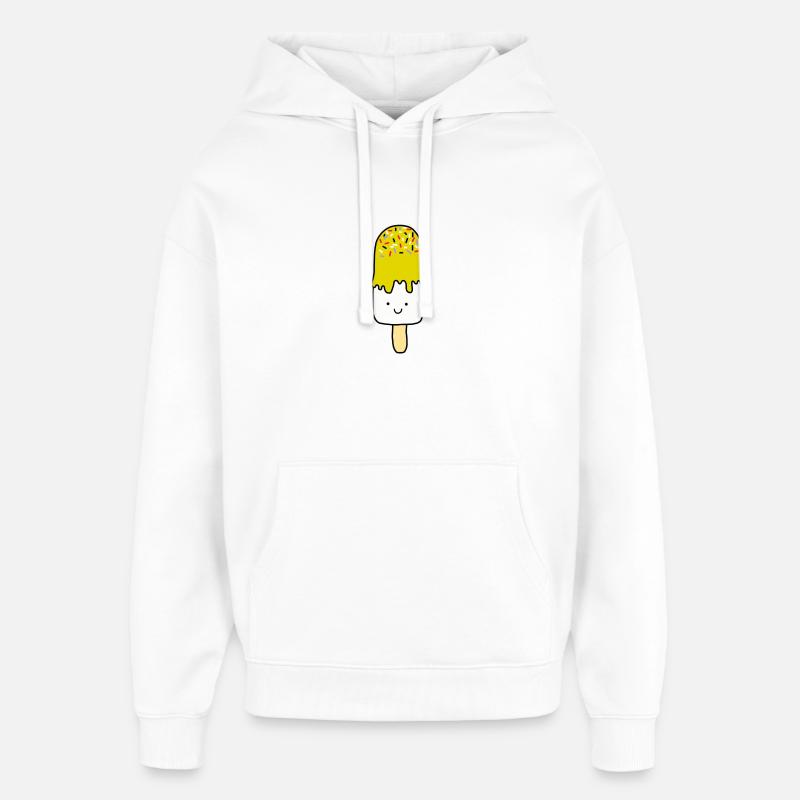 Eiscreme Eis Essen - Oversized Unisex Hoodie von Stanley/Stella - Weiß