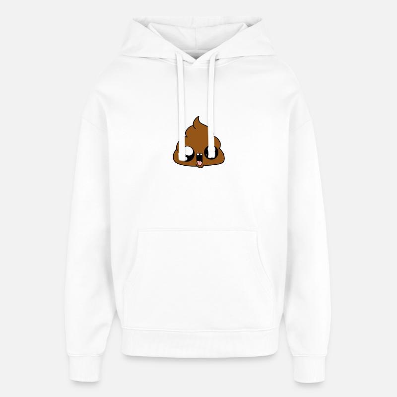 tas drôles d'ordures - Sweat à capuche unisexe Stanley/Stella Oversized - blanc