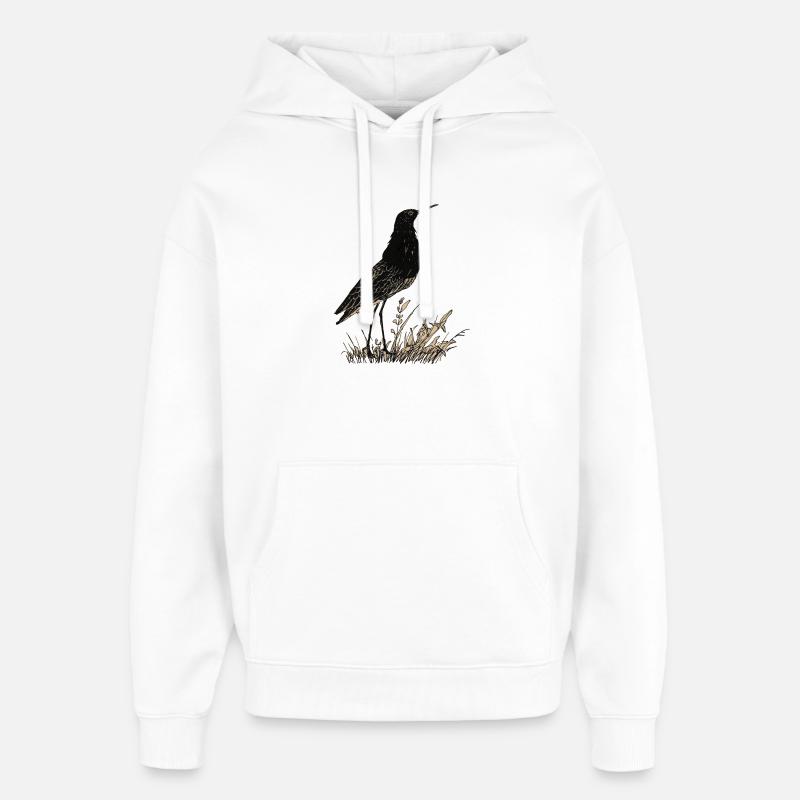 Vogel - Oversized Unisex Hoodie von Stanley/Stella - Weiß