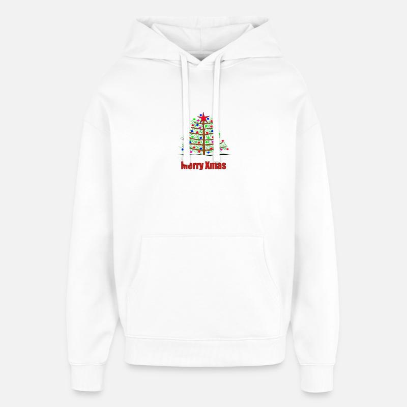Merry Xmas - Oversized Unisex Hoodie von Stanley/Stella - Weiß