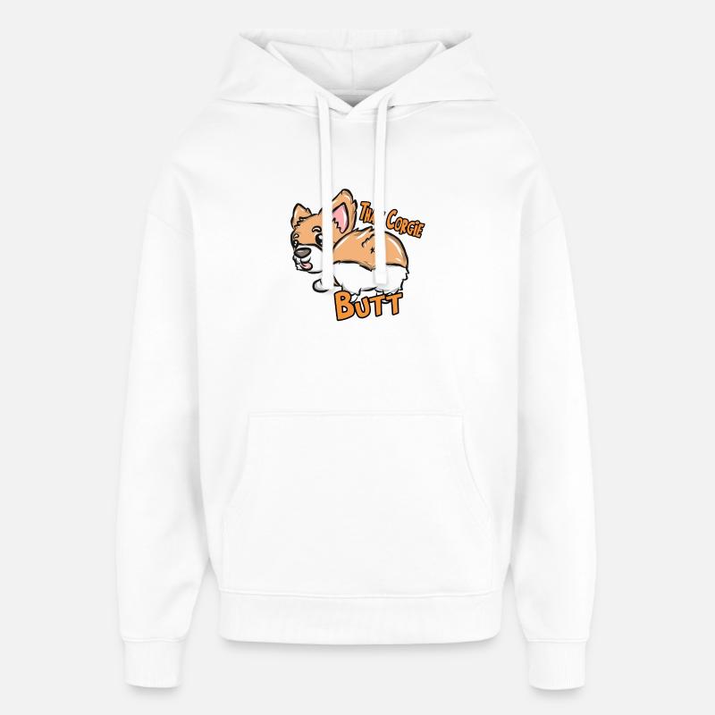 chien - Sweat à capuche unisexe Stanley/Stella Oversized - blanc