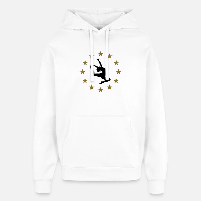 Danseur & Étoiles - Sweat à capuche unisexe Stanley/Stella Oversized - blanc