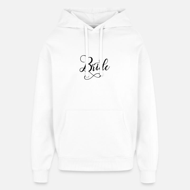 Bride - bride to be - Sweat à capuche unisexe Stanley/Stella Oversized - blanc